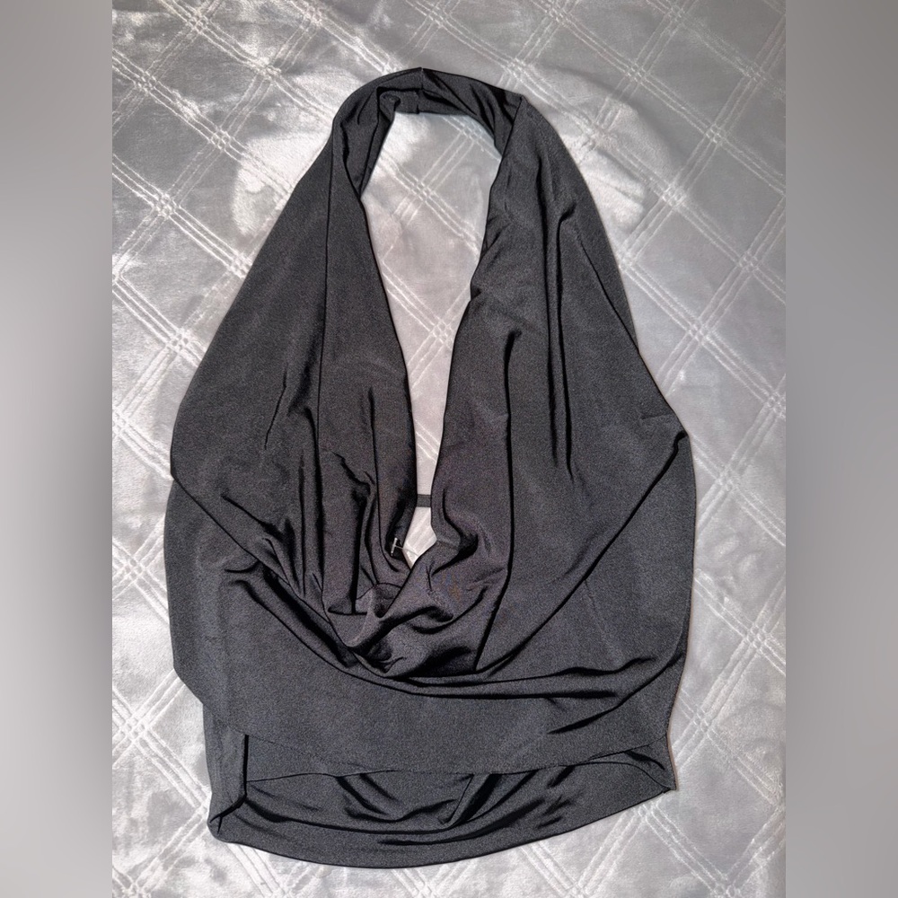 Windsor Elegant Black Halter Top